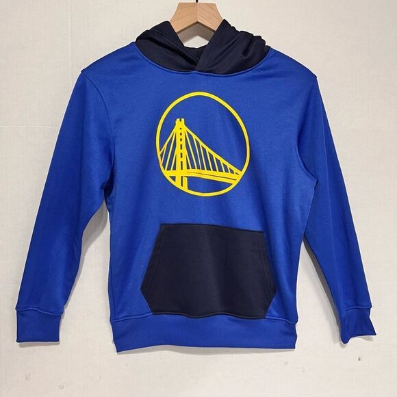 NBA Golden State Warriors Hoodie  Boys Size 10-12 - Picture 1 of 4